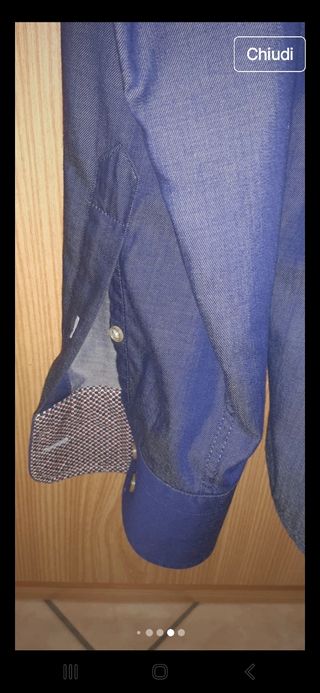 CAMICIA OVS SLIM FIT TG L COTONE