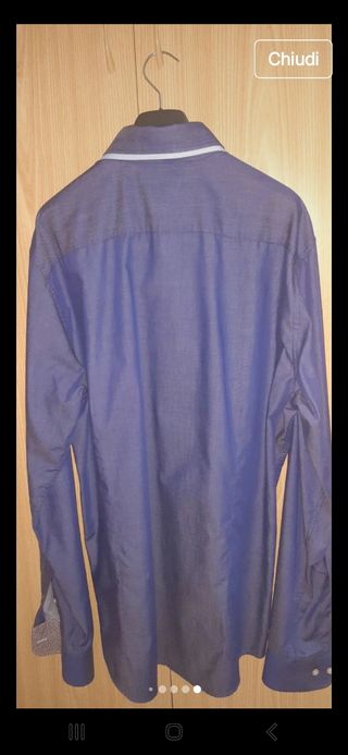 CAMICIA OVS SLIM FIT TG L COTONE