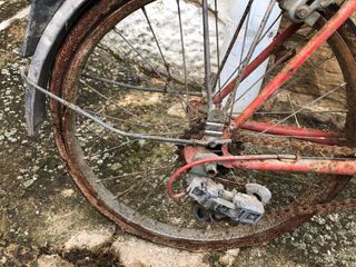 rebajada vintage.Bicicleta carreras niño antigua.