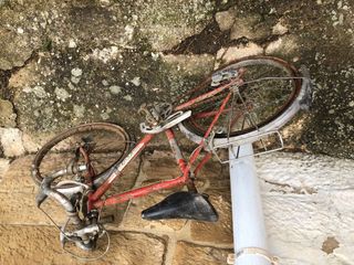 rebajada vintage.Bicicleta carreras niño antigua.