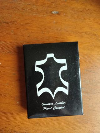 Cartera tarjetero piel