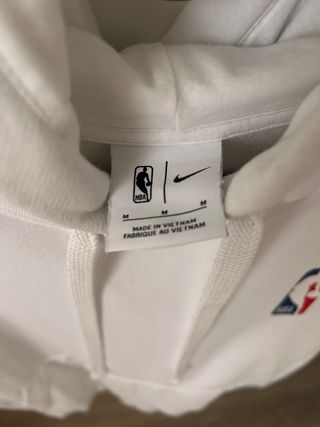 Sudadera Nike NBA blanca logo oficial talla M