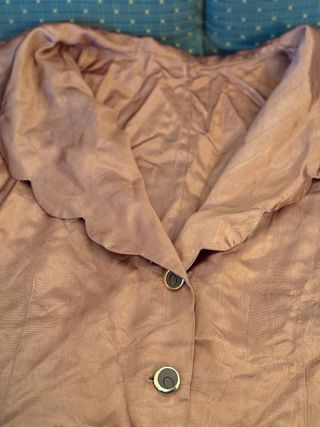 Saia e blusa castanho alaranjado