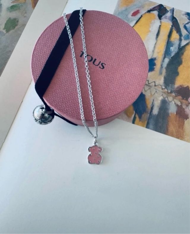 Collar Tous Face de plata con esmalte