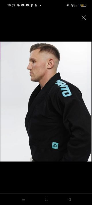 Kimono Manto X5 Negro-Verde A1