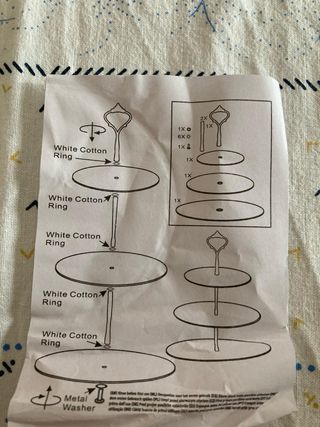 Portafrutta in ceramica su 3 livelli