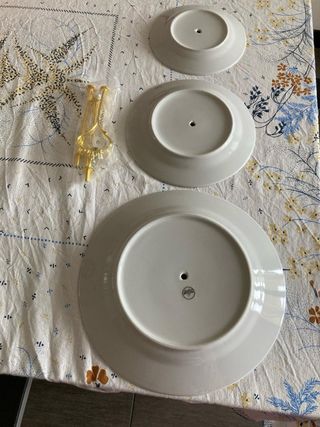 Portafrutta in ceramica su 3 livelli