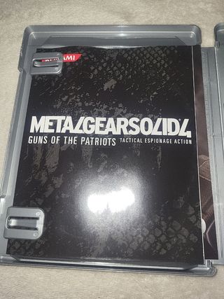Metal gearsolid4 psp2 plstinum