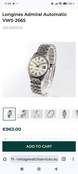 Longines Admiral automatic