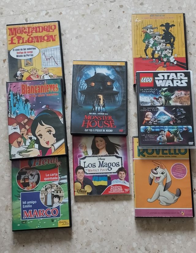 8 DVD por solo 4 Euros