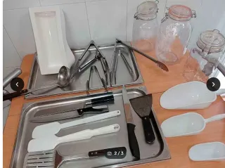 accesorios heladeria cafeteria, todo el lote leer