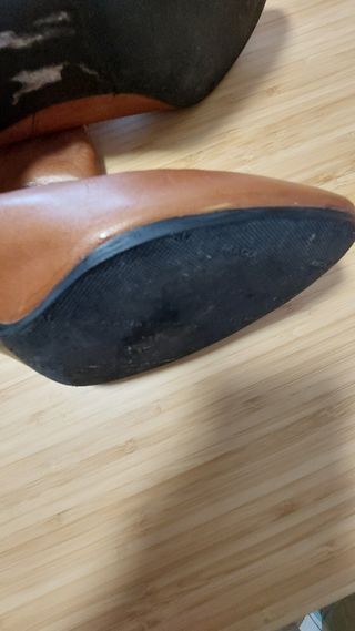 Botines en marrón dorado T 39