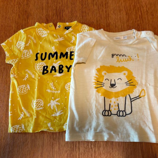 2 camisetas manga corta. T. 86.