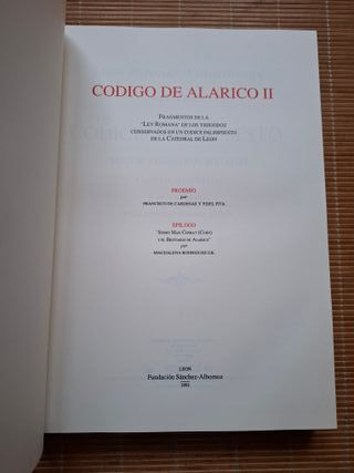 Código de Alarico II: Fragmentos de la "Ley roman