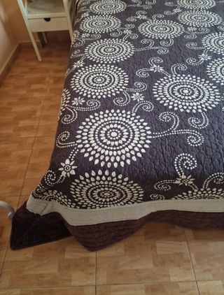 Colcha edredón + 2 fundas de cojín