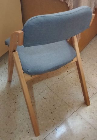 Silla de madera plegable