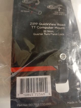 Supporto Per Contachilometri Zipp Da Manubrio Bici