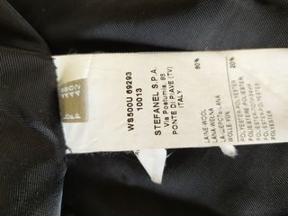 Giacca Cappotto Blu Stefanel 48 IT 40 EU come Nuov