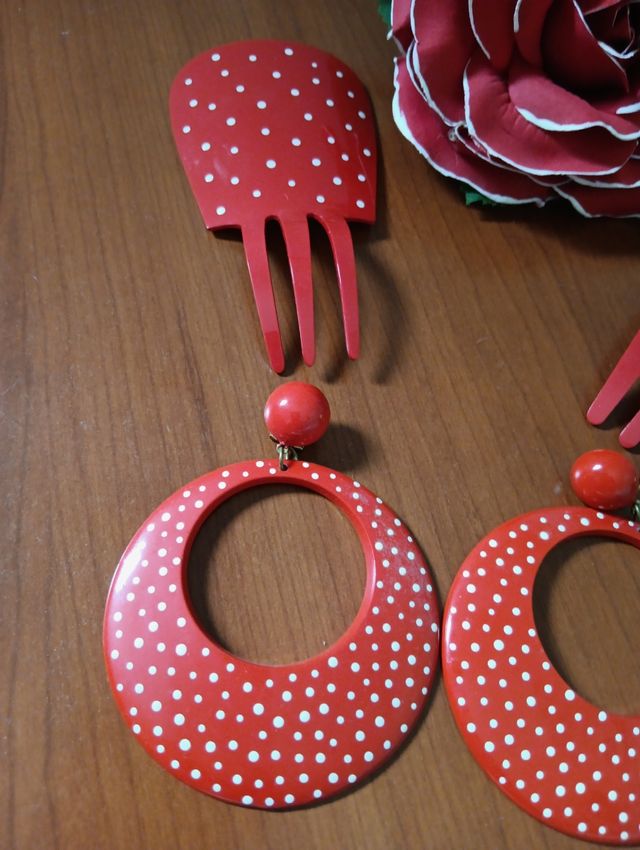 Complementos flamenca rojos