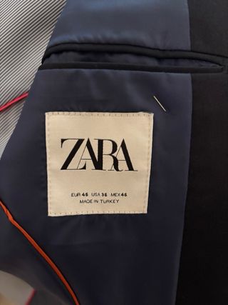 traje de chaqueta zara