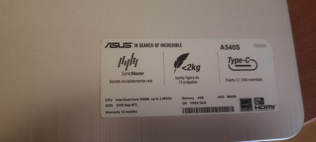 Asus A540S