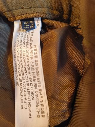 Pantalón verde NUEVO Massimo Dutti