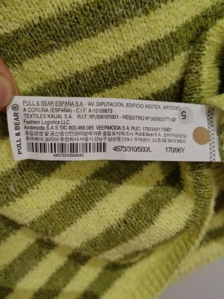 Camiseta de Rallas Mujer PullandBear