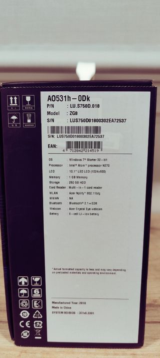 Acer Aspire One 10.1"
