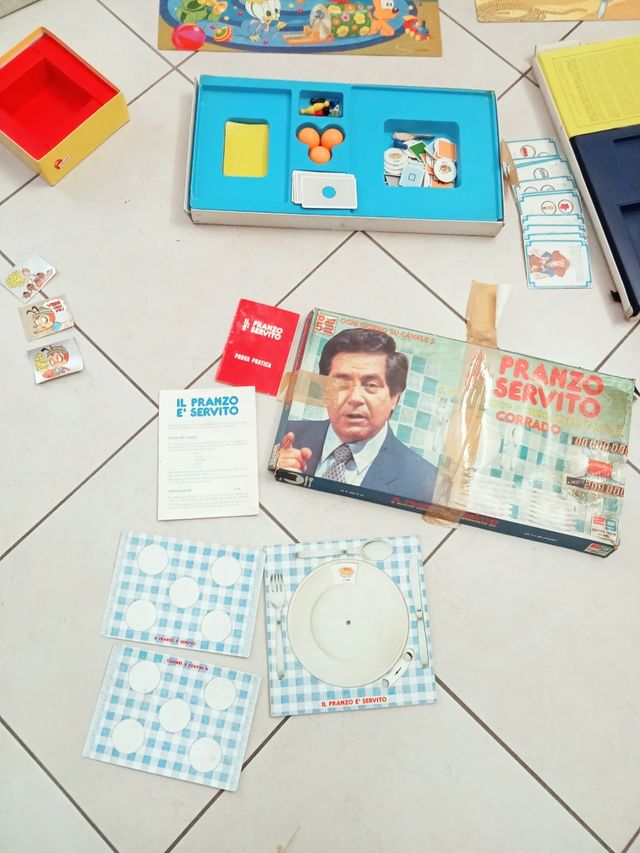 Lotto Giochi Vintage Anni 80 Pranzo Serv