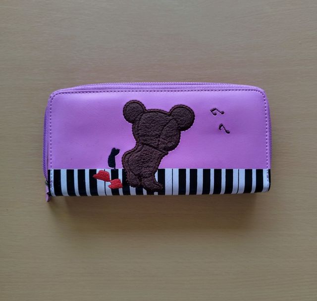 CARTERA MONEDERO MUJER, OSITO PIANISTA