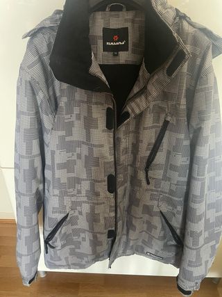 Chaquetón  Tijuana blanco y negro