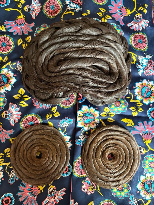 Moños fallera adulta pelo natural