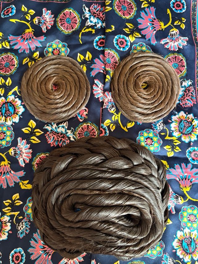 Moños fallera adulta pelo natural