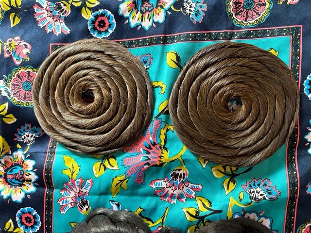 Moños fallera adulta pelo natural