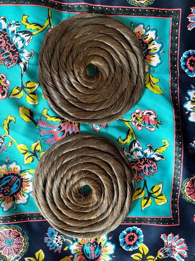 Moños fallera adulta pelo natural