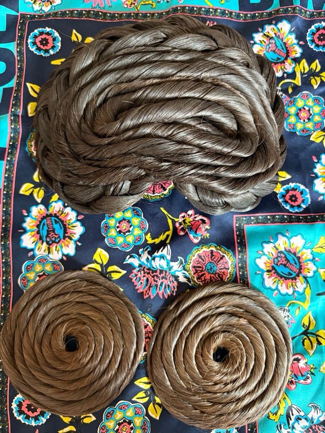 Moños fallera adulta pelo natural