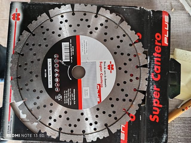 Disco obra corte diamante super cantero