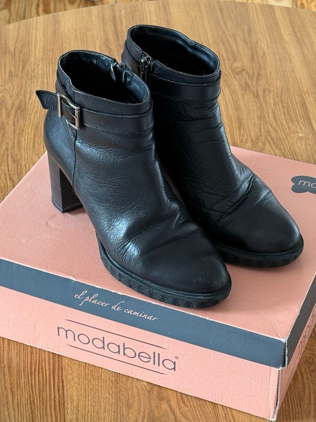 Botines Calzados Modabella Zapato Tacón Zapatos Modabella