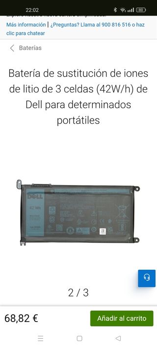 Portátil dell inspiron 15