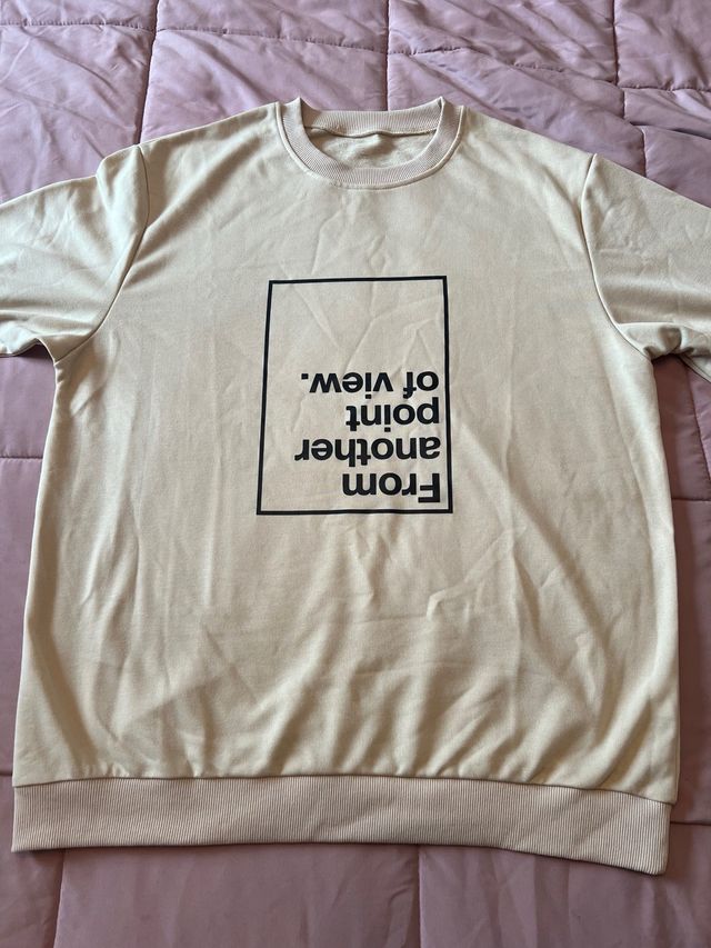 Felpa beige uomo Nuova taglia XL