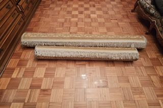 Lote 2 Alfombras clasicas, verdes ,beig