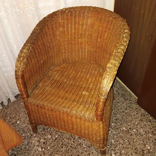 Butaca de mimbre