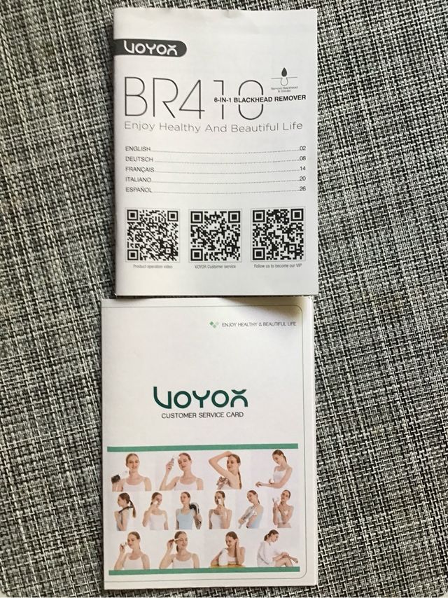 Voyor Limpiador de poros y espinillas 6 cabezales