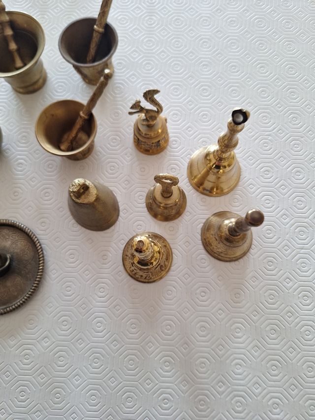 Lote 16 piezas laton bronze.