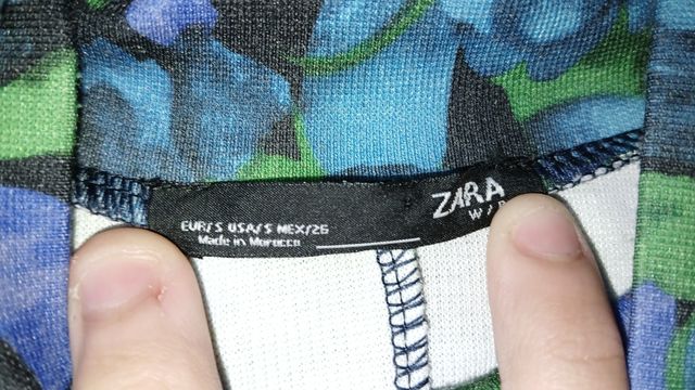 Vestido manga larga Zara