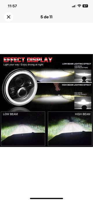 FARO  LED 7" MOTO RETRO (solo uno)