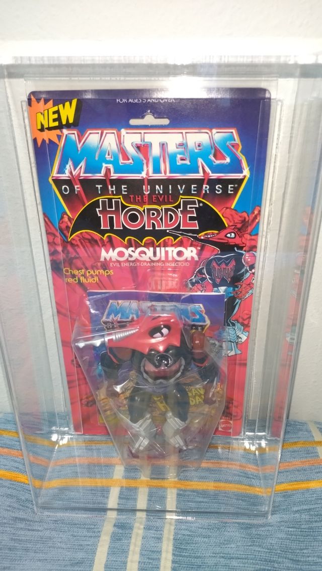 Blister sellado MOTU USA Mosquitor 1987 + acrílica
