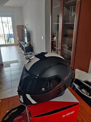Casco moto carbono talla M