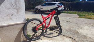 Bicicleta doble suspensión rock Rider