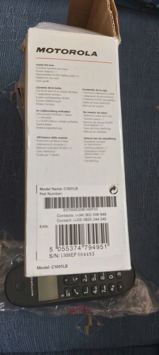 Teléfono inalámbrico Motorola